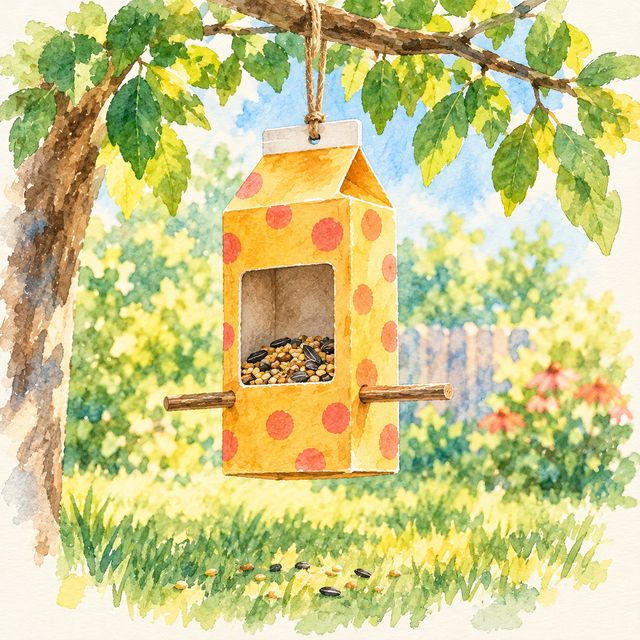 A bird feeder