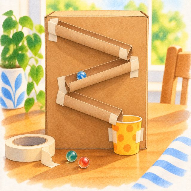 A marble run